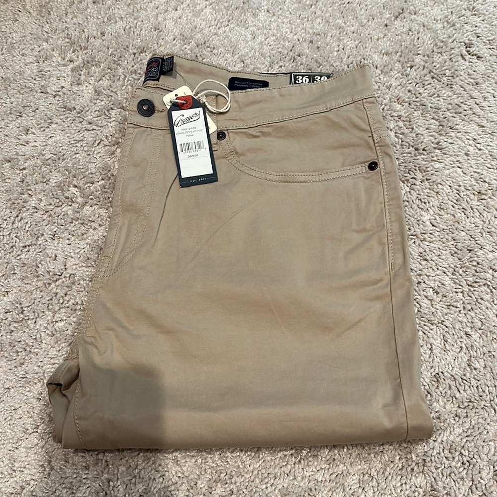 Grayers Alternative Stretch Slim Fit 5 Pocket - Pebble